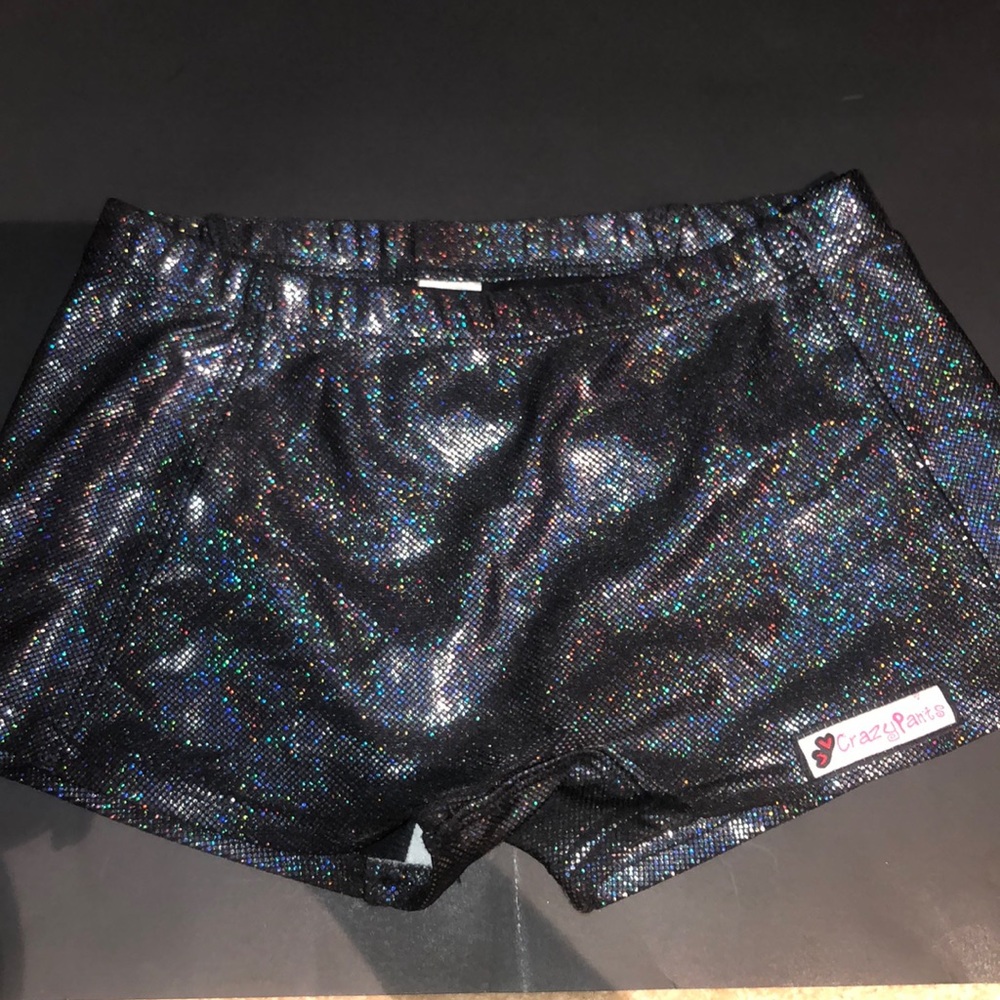 Black Sparkly Spanx / Shorts (Crazy Pants)